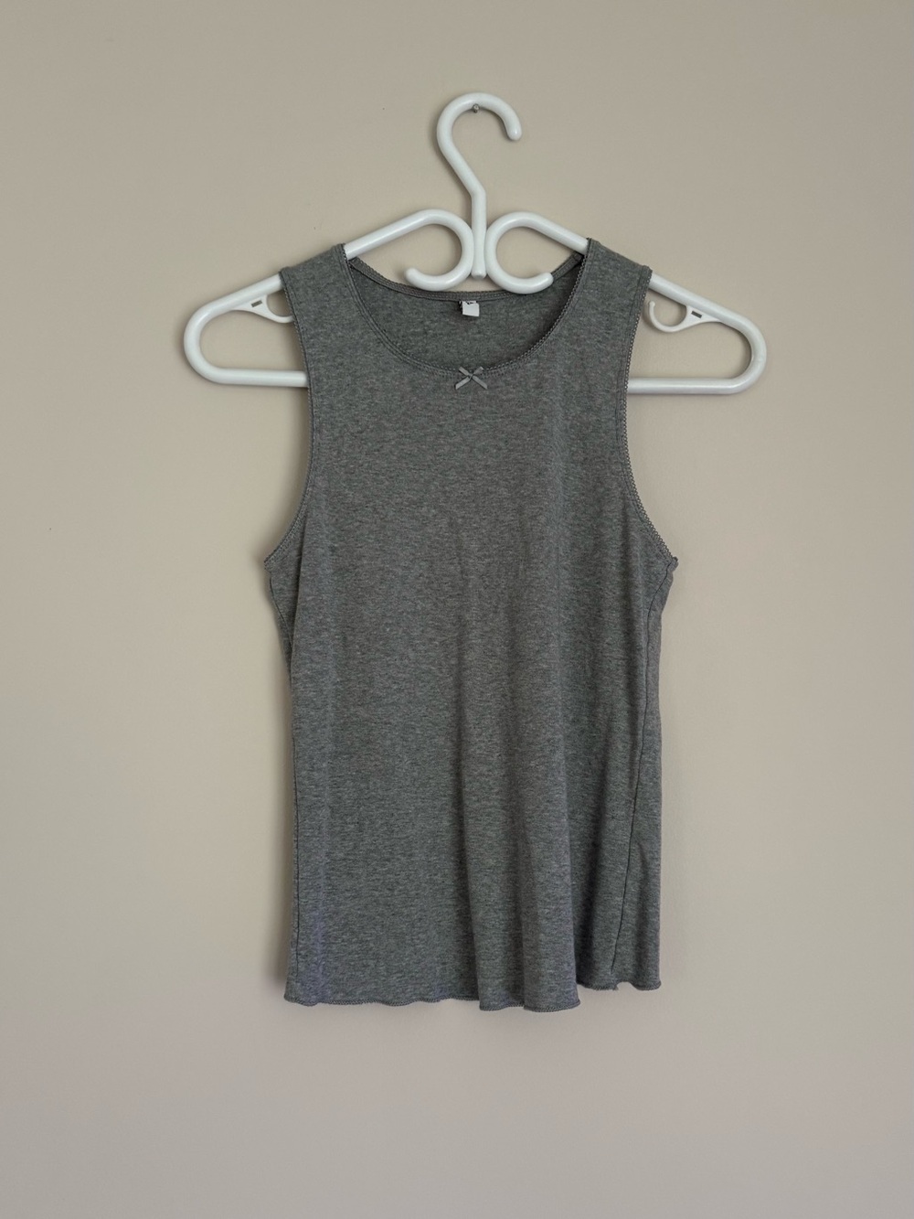Cou Cou Intimates The Vest Gray Scoop Neck Tank Top